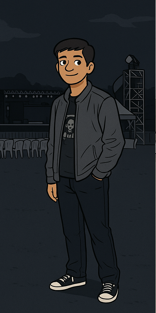 Cartoon profile - light mode